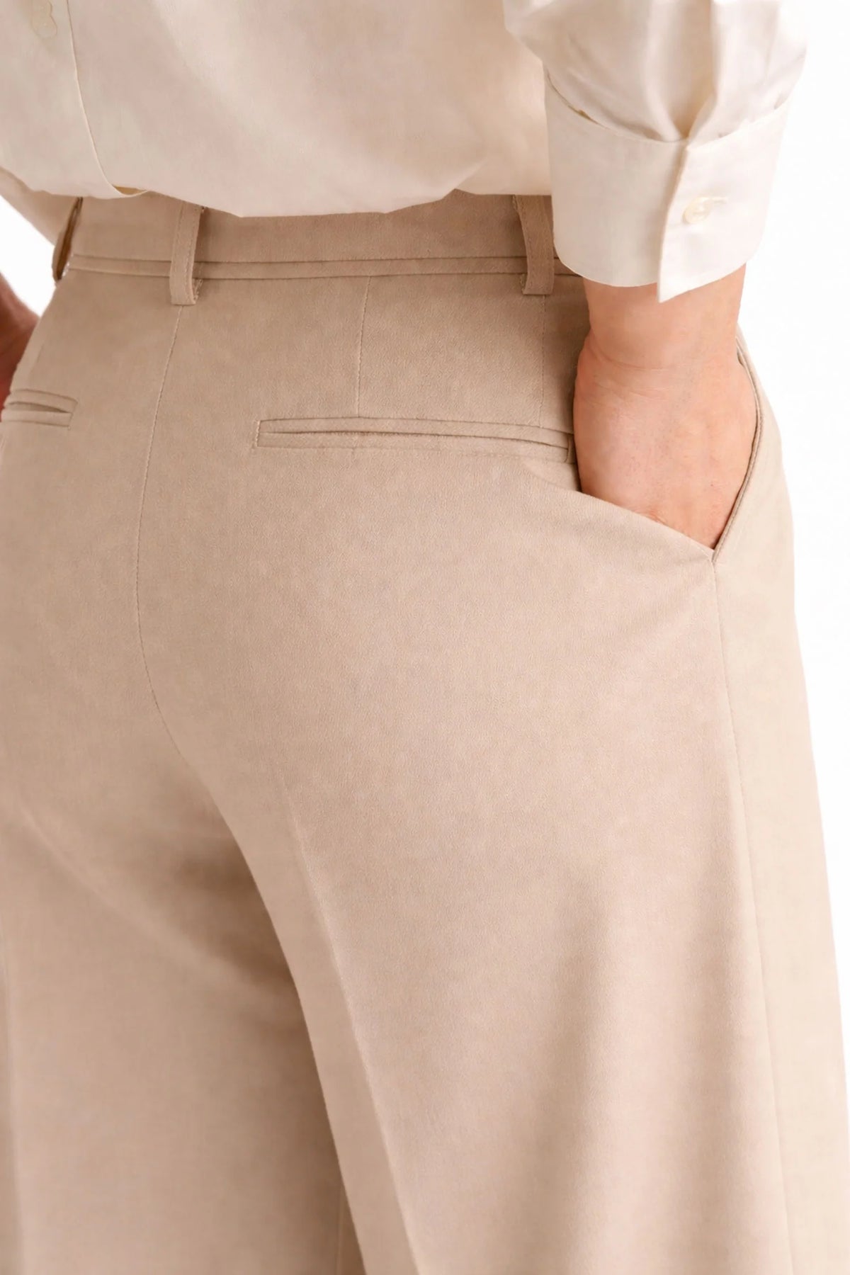Wide Leg Pants- Beige