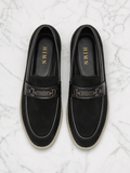 Men’s Black Suede Loafers