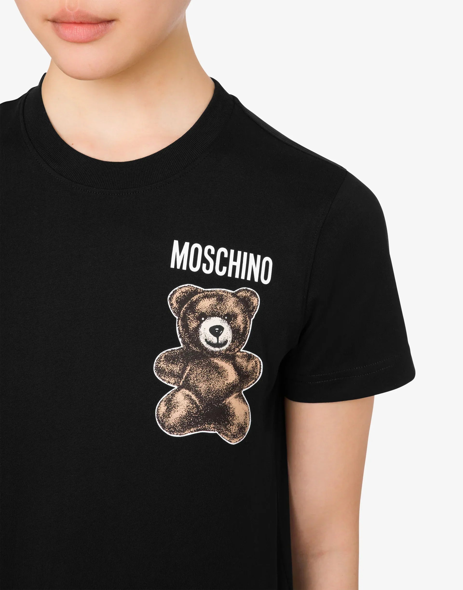 Women MOSCHINO BLACK SMALL TEDDY T-SHIRT