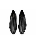 Textured Black Chelsea Boots