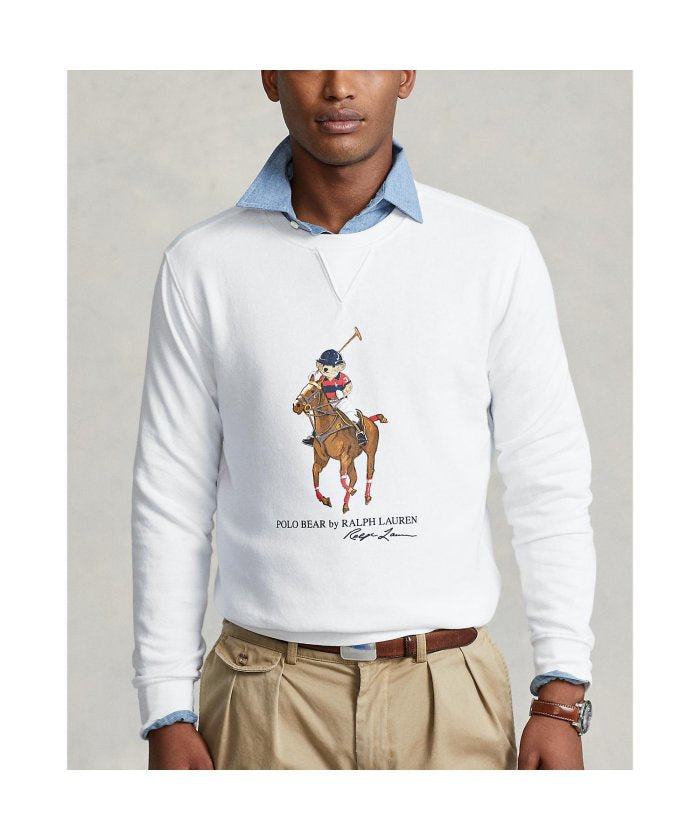 RL Fleece Sweatshirt (White Teddy Horse)