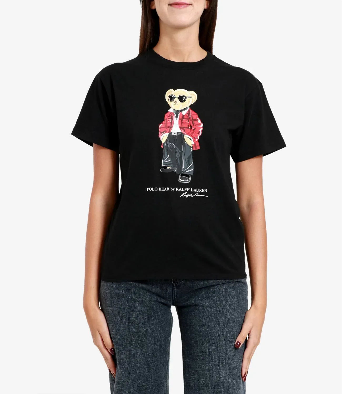 Women TEDDY BEAR T-SHIRT BLACK
