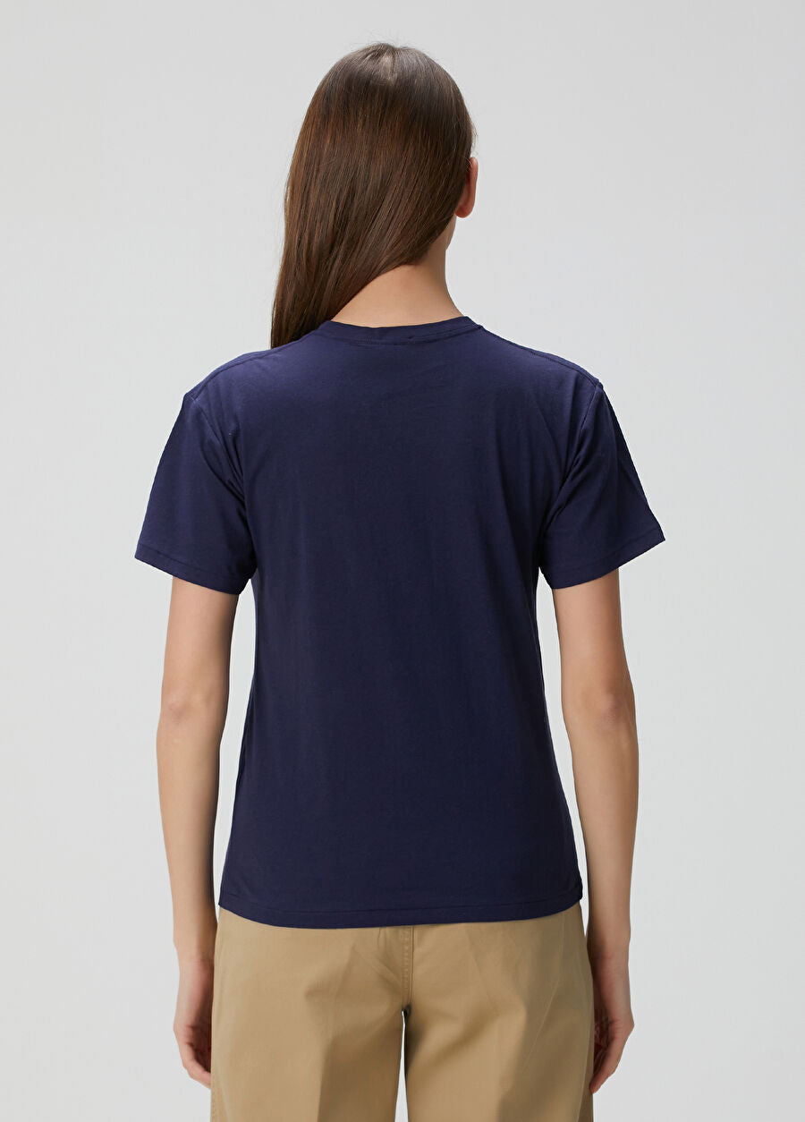 Women TEDDY BEAR T-SHIRT NAVY