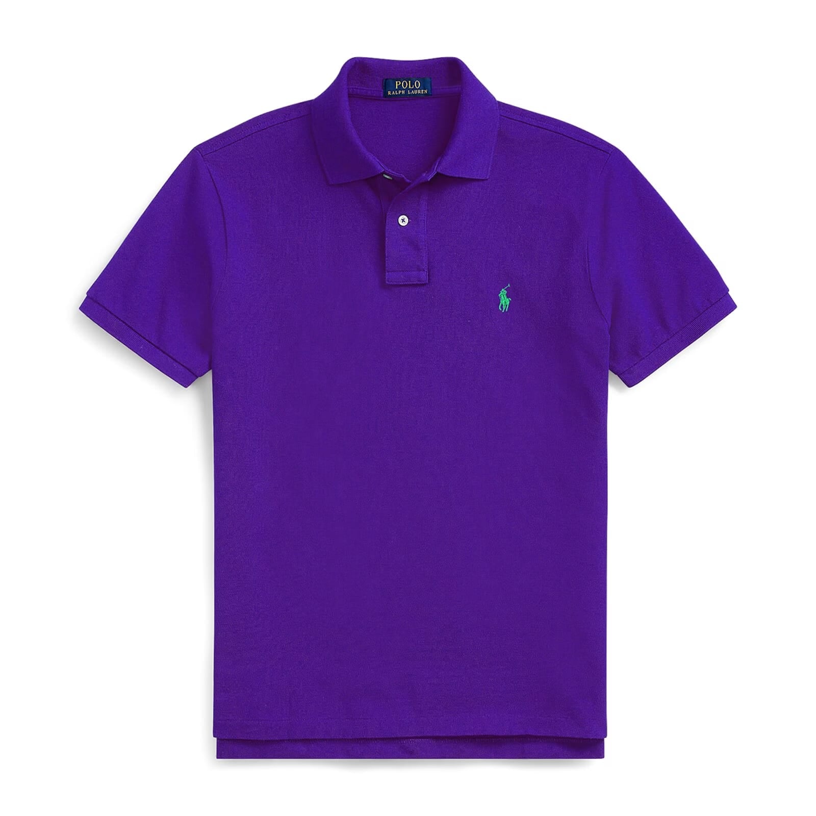 Purple Collar Tshirt (GREEN logo)