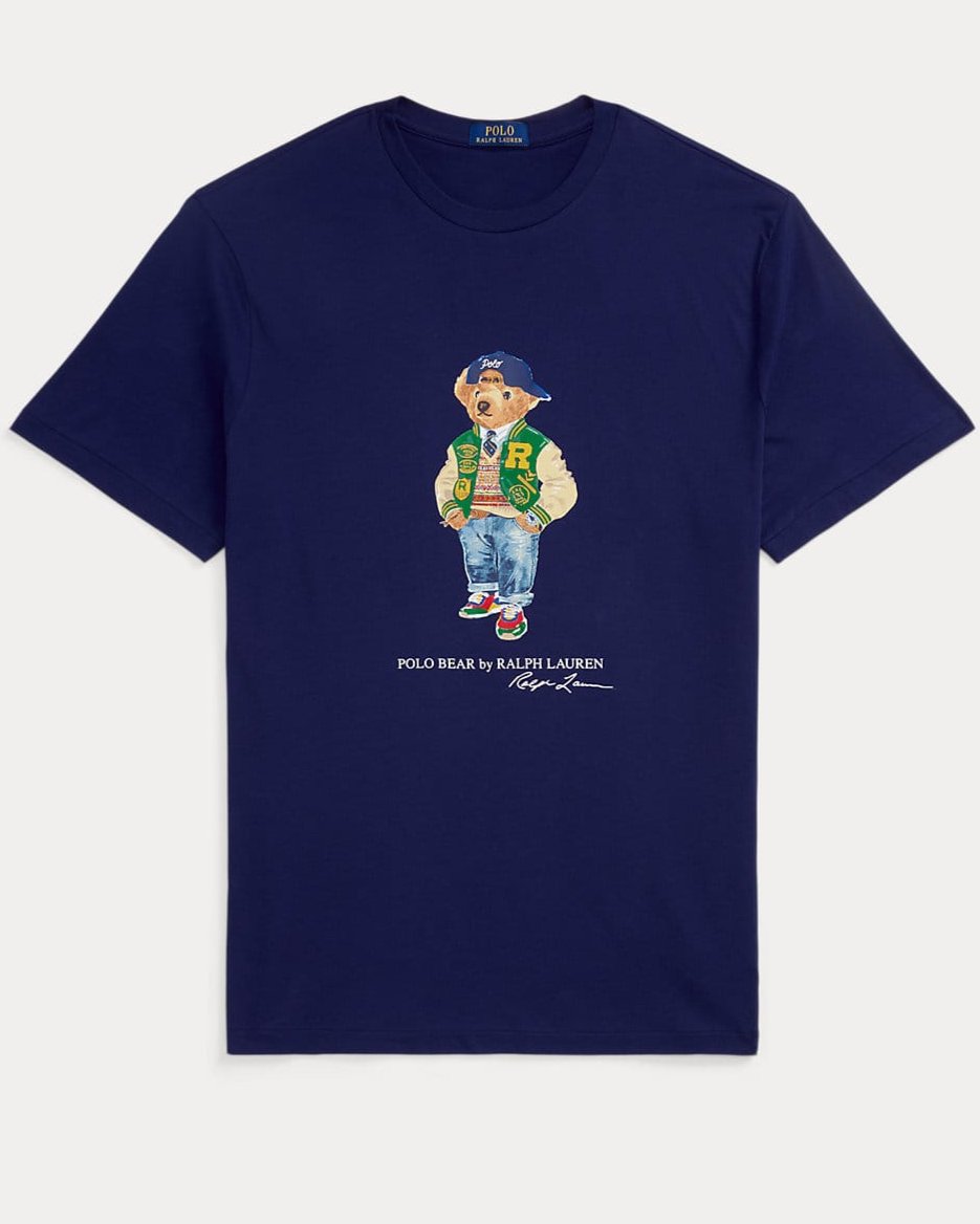 Teddy Tshirt Navy (green with blue cap)