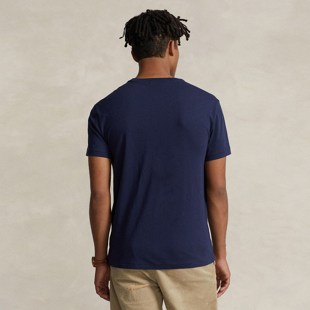 Teddy Tshirt Navy (Brown Jacket)