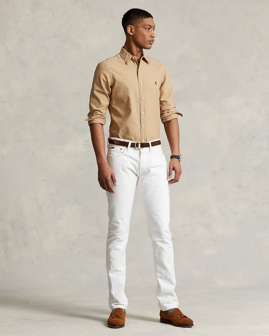 Tan Oxford Shirt