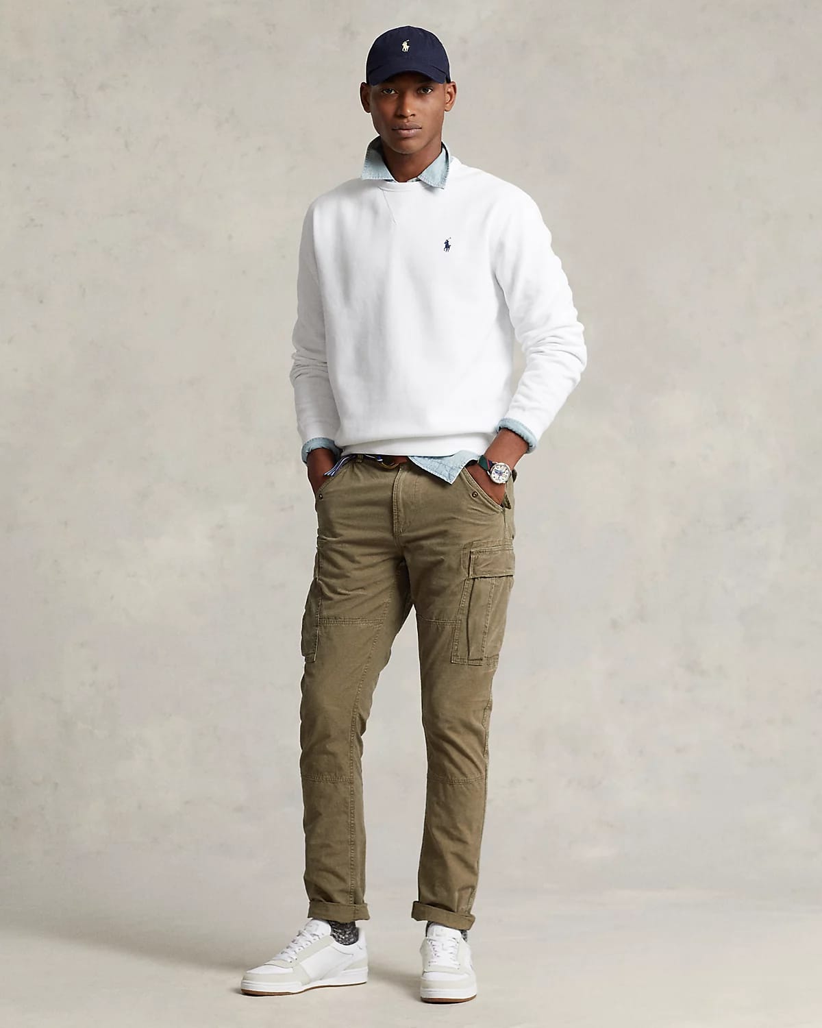 RL Fleece Sweatshirt (White)