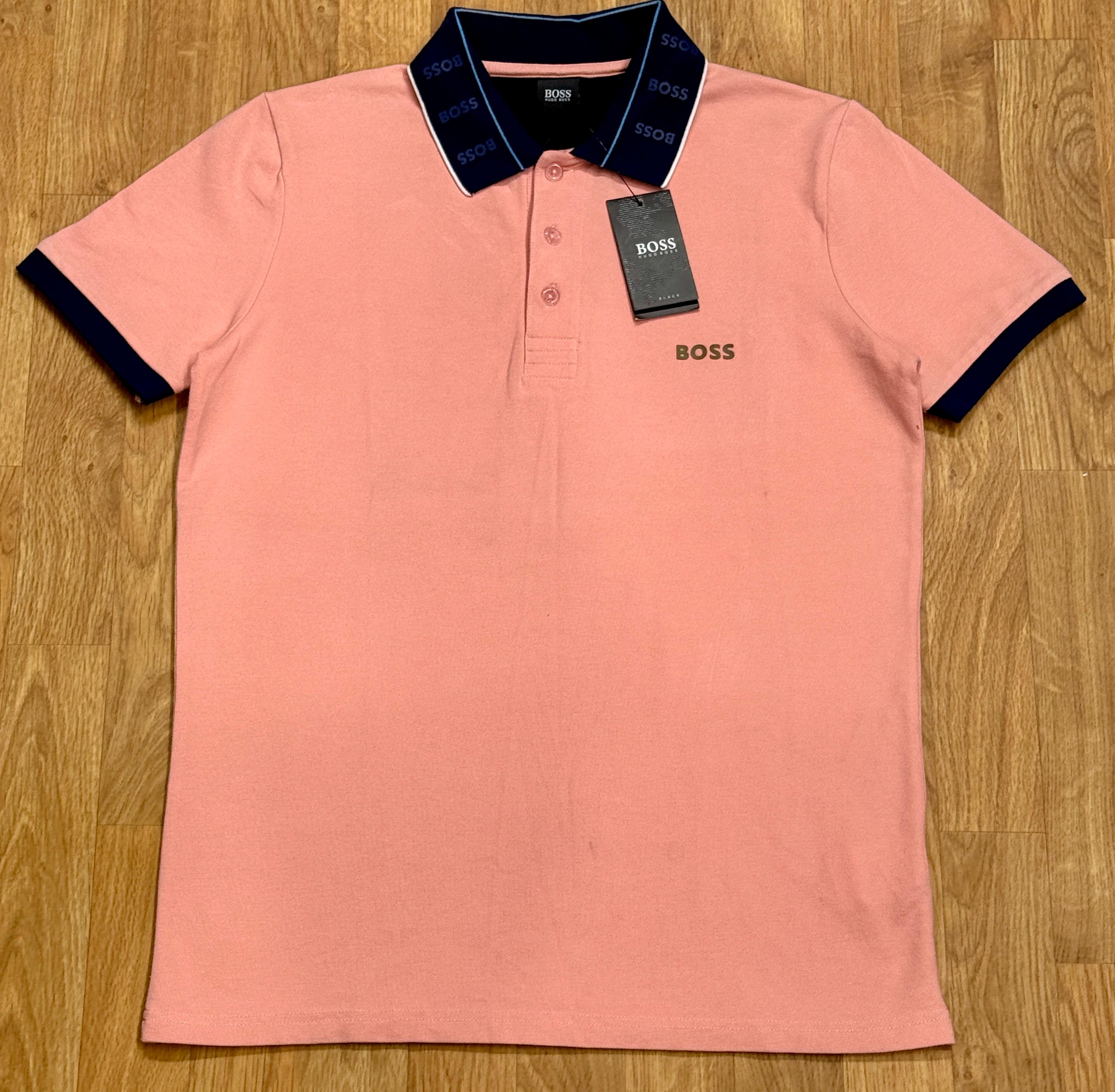 Boss  Peach Collar Tshirt
