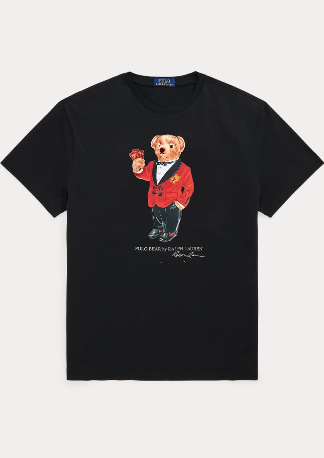 Teddy Tshirt Black (RED coat)