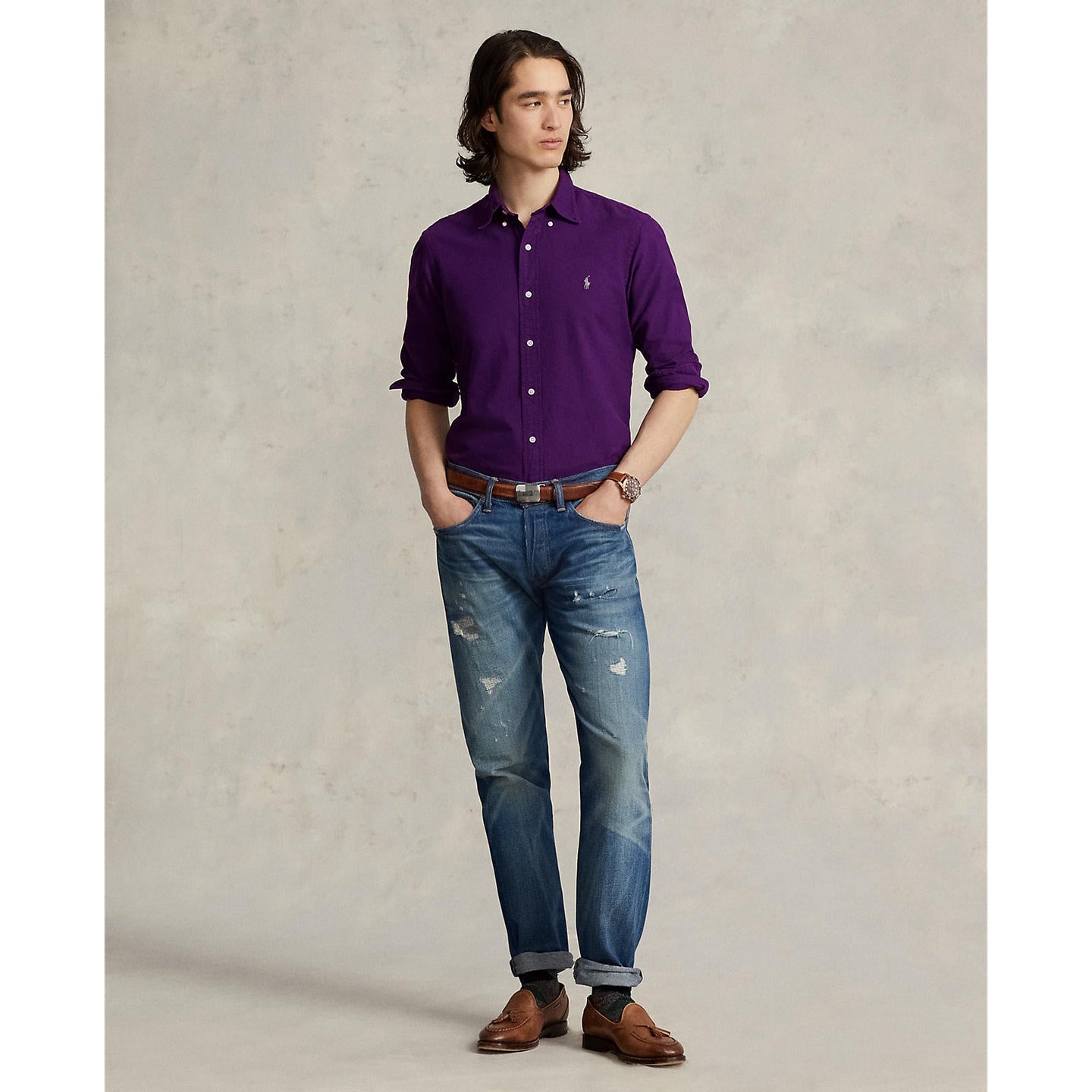 Purple Oxford Shirt
