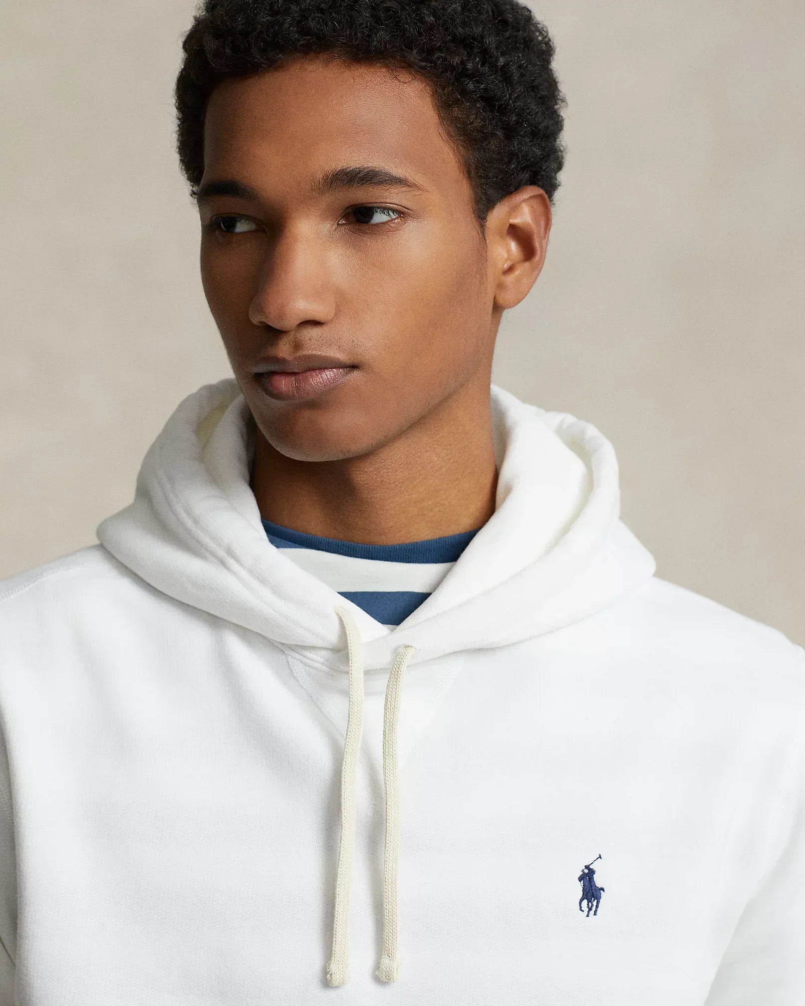 RL Fleece Hoodie (White)