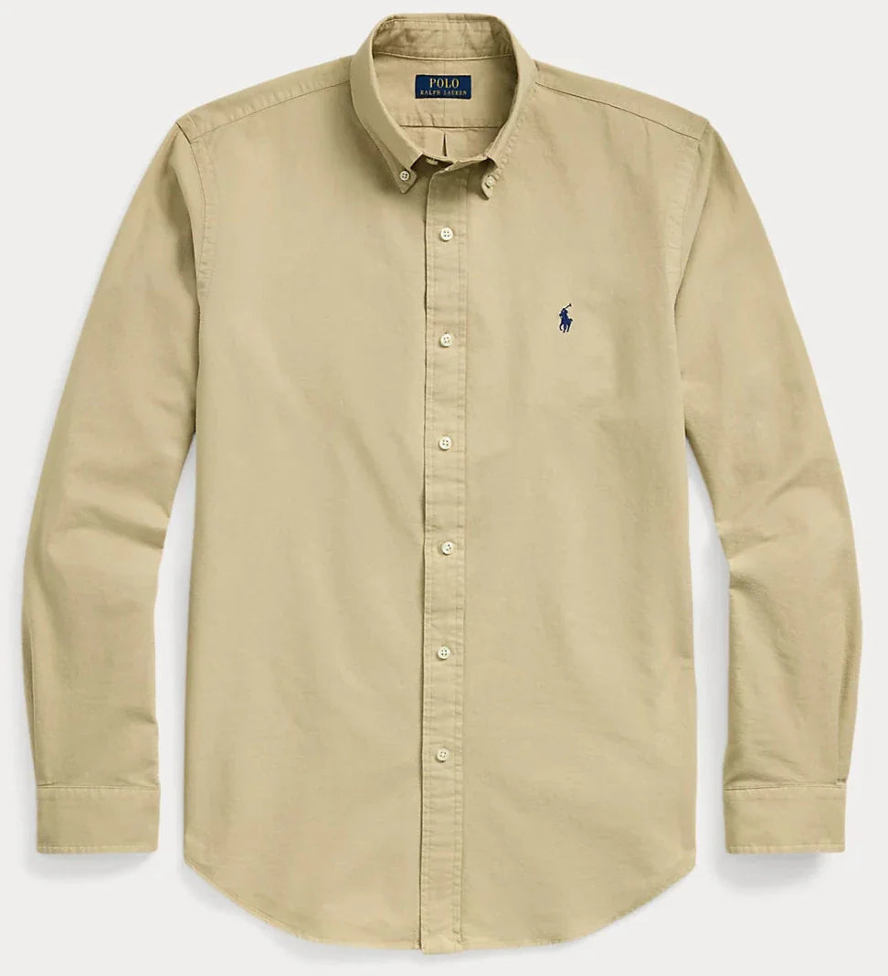 Tan Oxford Shirt Multi Logo