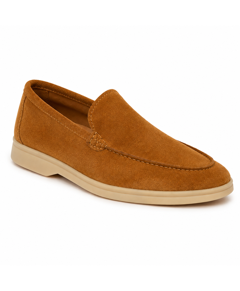 Monarch Suede Loafers – Camel Tan